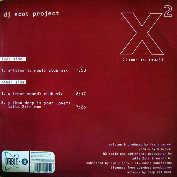 DJ Scot Project - X² (Time Is Now) - Image 2